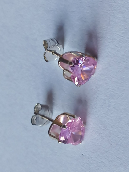 pinke zirkonia-silber-ohrringe--